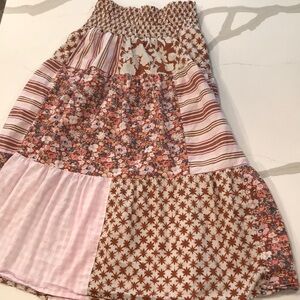 Universal Thread Quilted Maxi Skirt, Size Small